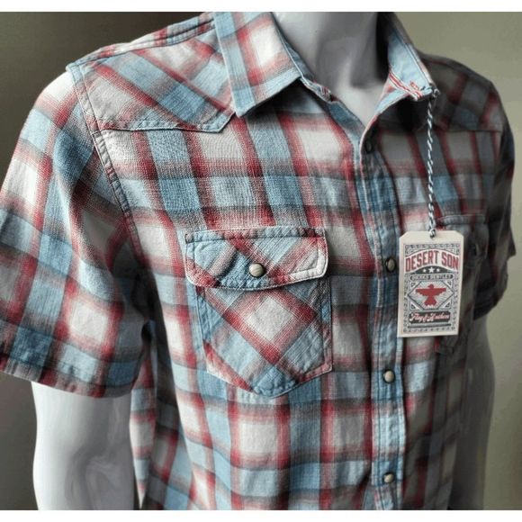 NWT DESERT SON Tifton by Dierks Bentley Flag &‎ Anthem Vintage Snap Size S - Picture 11 of 16